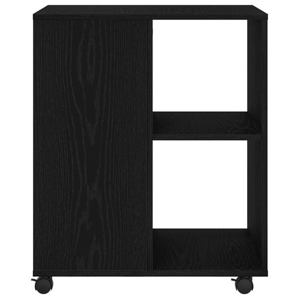 Aufbewahrungsschrank Schwarz Eichenholz 60x53x72,5 cm Holzwerkstoff