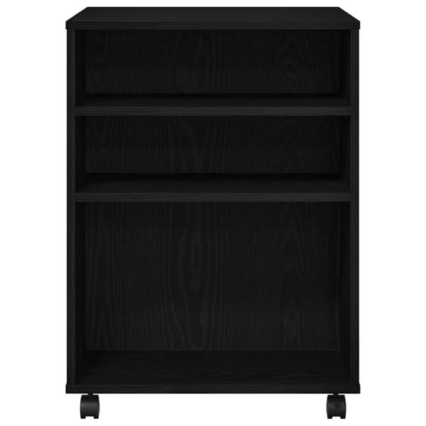 Aufbewahrungsschrank Schwarz Eichenholz 60x53x72,5 cm Holzwerkstoff