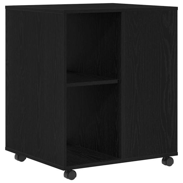 Aufbewahrungsschrank Schwarz Eichenholz 60x53x72,5 cm Holzwerkstoff