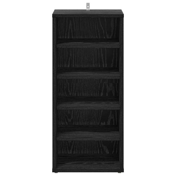 Schuhschrank 2er Set Schwarz Eiche 32x35x70 cm Holzwerkstoff