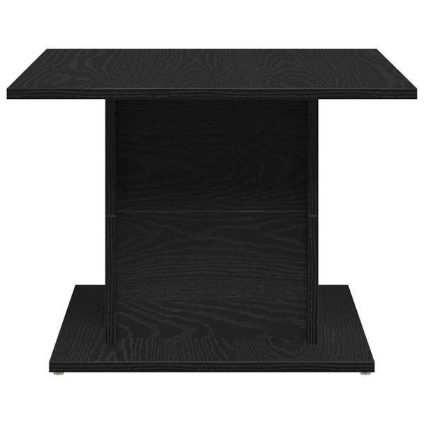 Couchtisch schwarzes Eichenholz 55,5x55,5x40 cm Holzwerkstoff