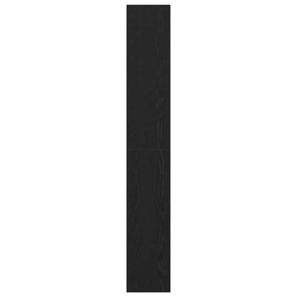 Bücherregal Schwarz Eiche 40x30x198 cm Holzwerkstoff