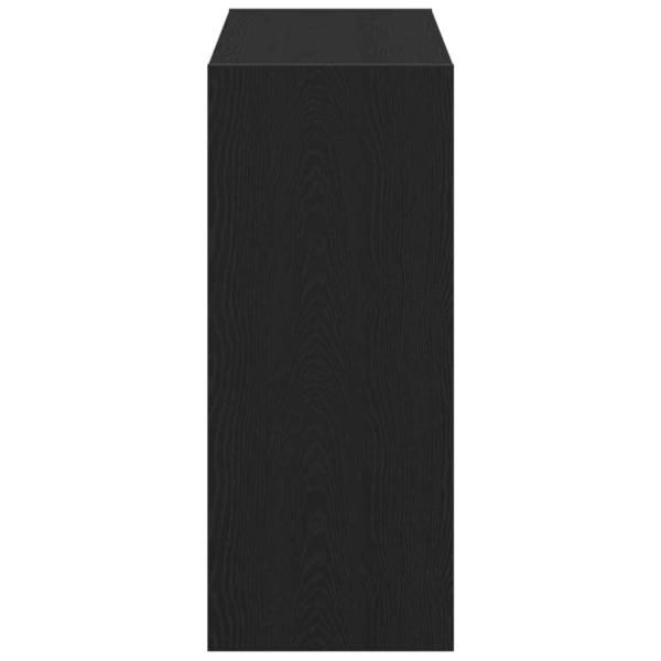 Schwarzer Eichenbuchschrank - 80x30x72 cm