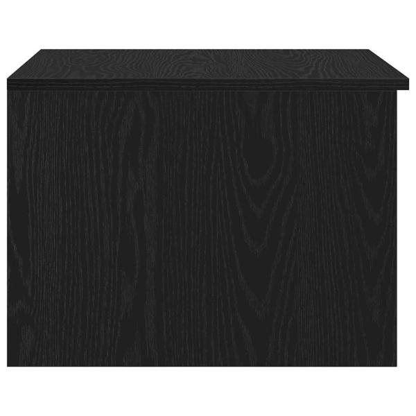 Couchtisch Schwarzes Eichenholz 50x50x36 cm ausWerkstoff