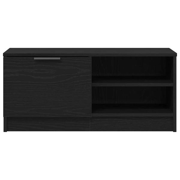 TV-Schrank 2 Stück Schwarz Eiche 80x35x36,5 cm Holzwerkstoff