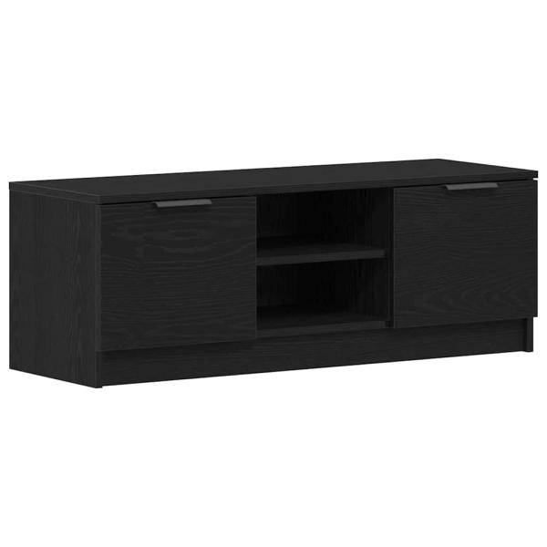 ARDEBO.de - TV-Schrank Schwarz Eiche 102x35x36,5 cm Holzwerkstoff