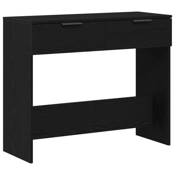 Konsolentisch Schwarz Eiche 90x36x75 cm aus Holzwerkstoff