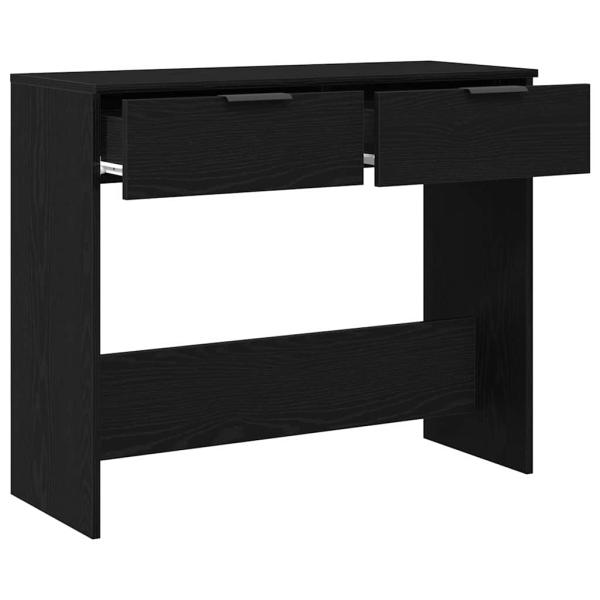 Konsolentisch Schwarz Eiche 90x36x75 cm aus Holzwerkstoff