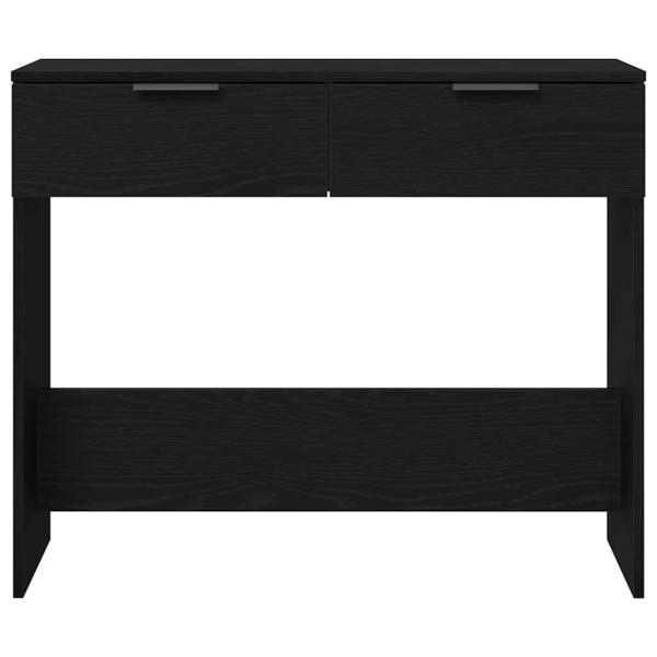 Konsolentisch Schwarz Eiche 90x36x75 cm aus Holzwerkstoff