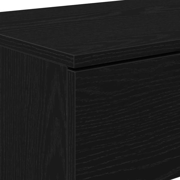 Konsolentisch Schwarz Eiche 90x36x75 cm aus Holzwerkstoff
