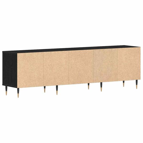TV-Schrank Schwarz Eiche 150x30x44,5 cm Holzwerkstoff