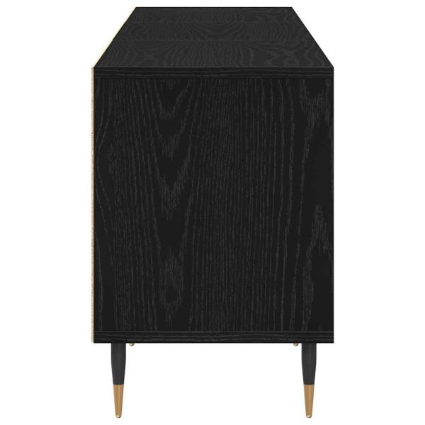 TV-Schrank Schwarz Eiche 150x30x44,5 cm Holzwerkstoff