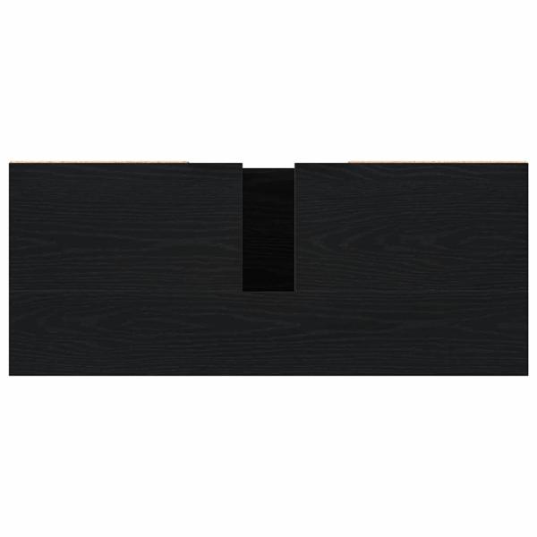 Waschbeckenunterschrank Schwarze Eiche 80x33x60 cm Holzwerkstoff