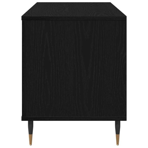 Record Cabinet Schwarze Eiche 100x38x48 cm Werkstoff