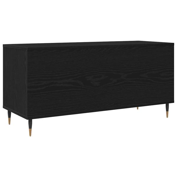 Record Cabinet Schwarze Eiche 100x38x48 cm Werkstoff