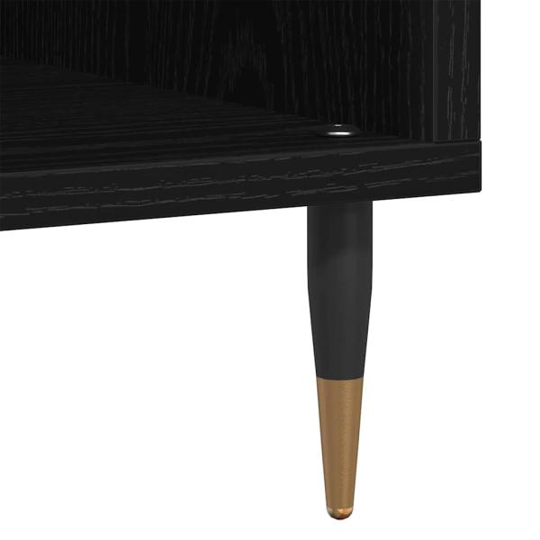 Record Cabinet Schwarze Eiche 100x38x48 cm Werkstoff