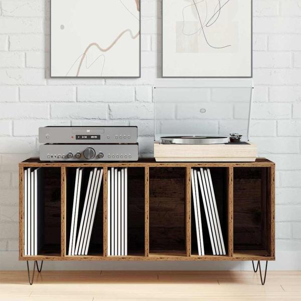 Record Cabinet Artisan Oak 100x38x48 cm Engineered Wood