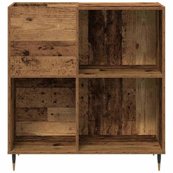 Record Cabinet Alte Holz 84,5x38x89 cm Holzwerkstoff