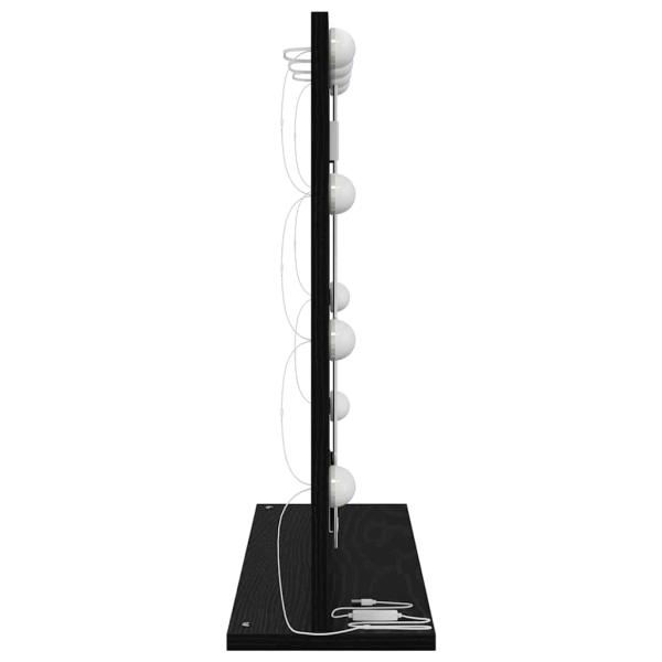 Waschbecken-Spiegel Schwarze Eiche Holzwerkstoff 60 x 55 x 18 cm