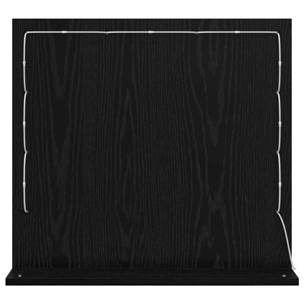 Waschbecken-Spiegel Schwarze Eiche Holzwerkstoff 60 x 55 x 18 cm