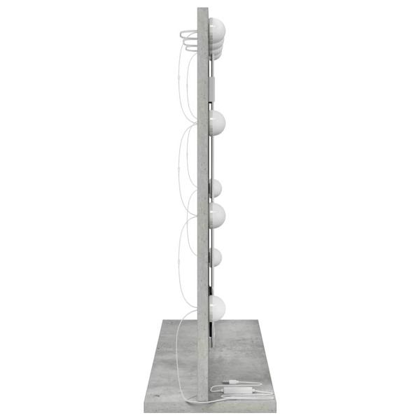 Make-up Spiegel Beton grau Holzwerkstoff 60 x 55 x 18 cm