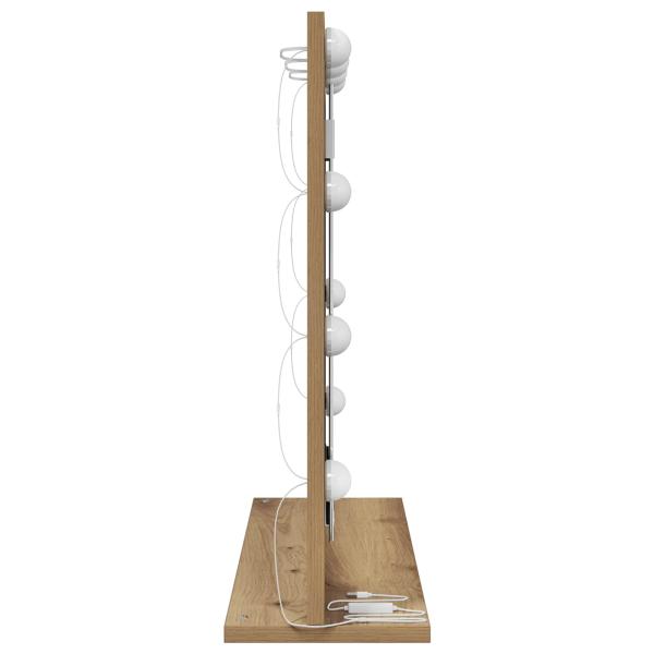 Kosmetikspiegel Alter Holzlook Holz, Glas 60 x 55 x 18 cm Spiegel