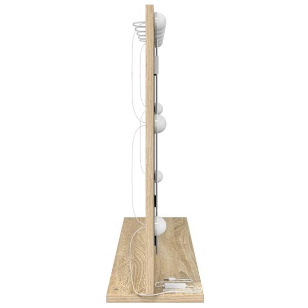 Waschspiegel Sonoma Eiche Holzwerkstoff, Glas 80 x 55 x 18 cm