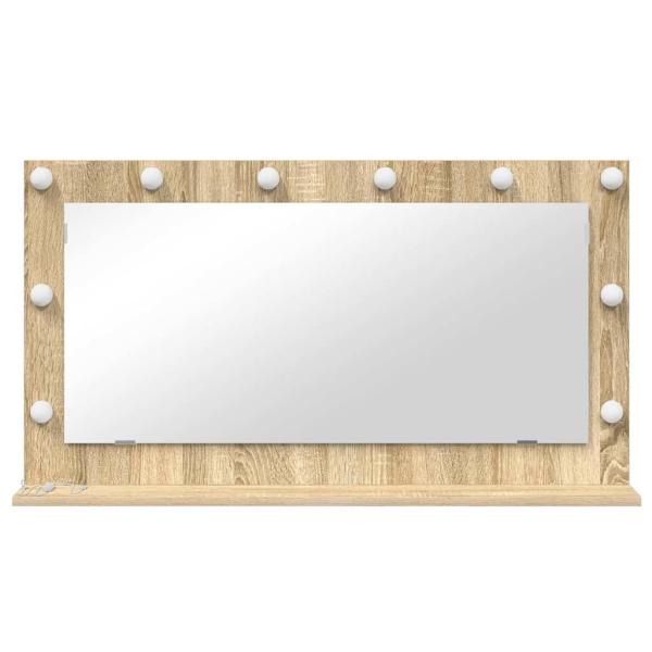 Kosmetikspiegel Sonoma Eiche MDF, Glas 100 x 55 x 18 cm