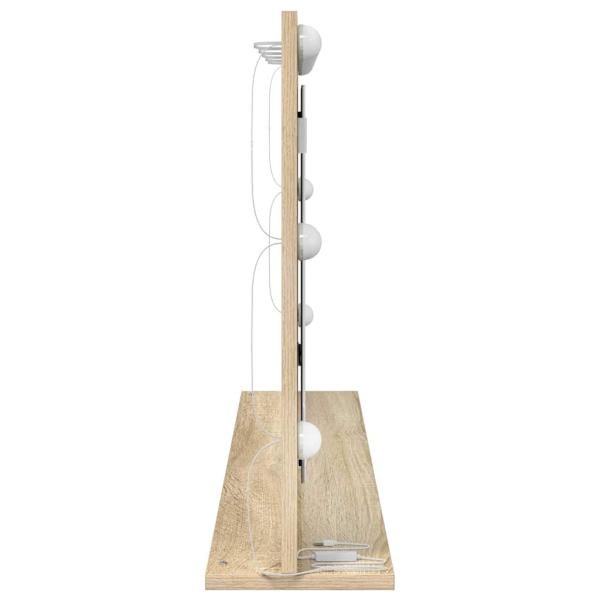 Kosmetikspiegel Sonoma Eiche MDF, Glas 100 x 55 x 18 cm
