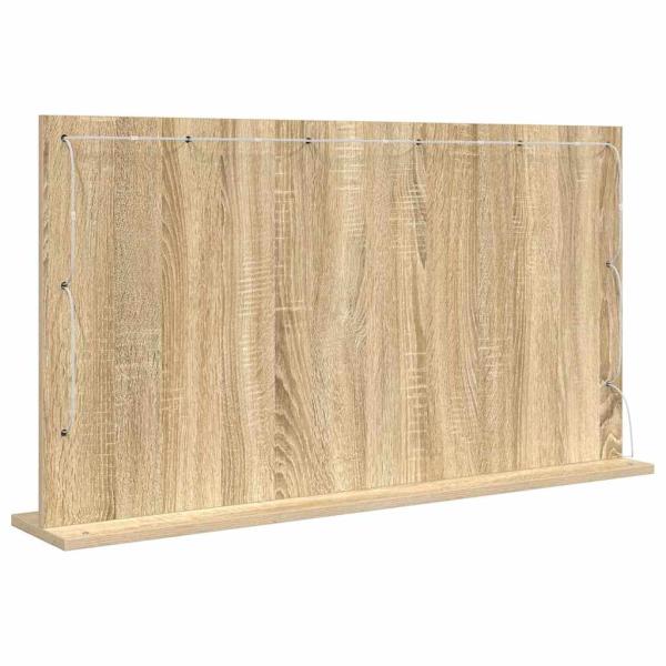 Kosmetikspiegel Sonoma Eiche MDF, Glas 100 x 55 x 18 cm