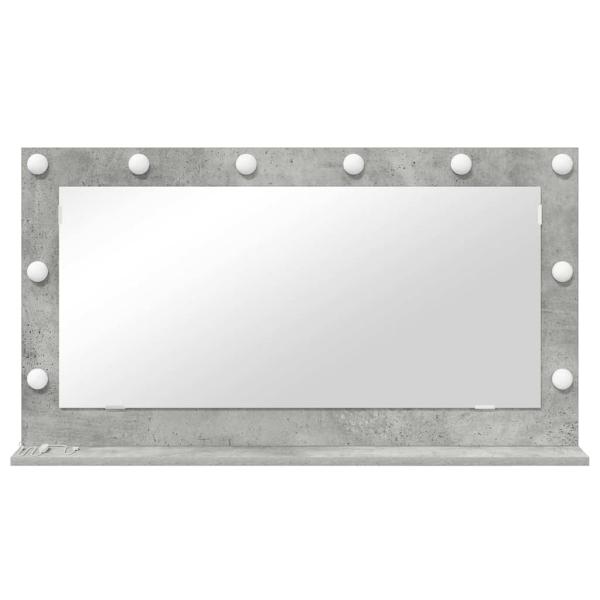 Kosmetikspiegel Beton grau Beton 100 x 55 x 18 cm Spiegel