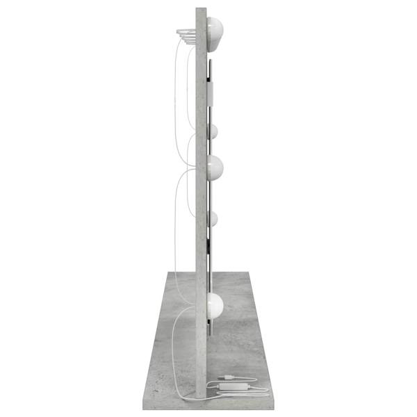 Kosmetikspiegel Beton grau Beton 100 x 55 x 18 cm Spiegel