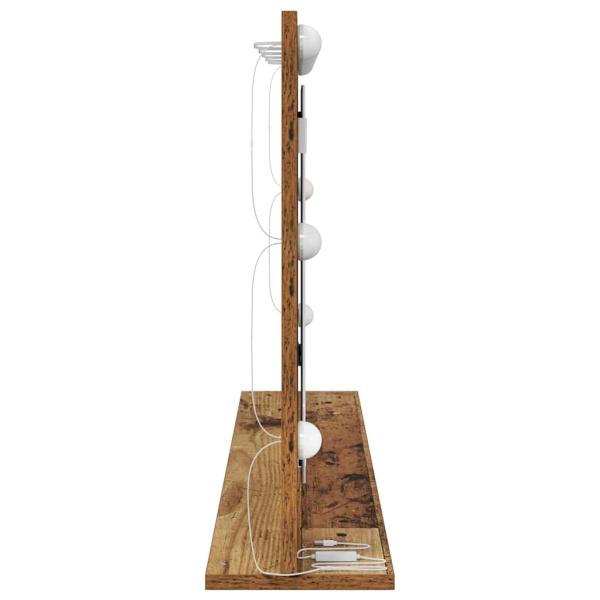 Kosmetikspiegel Altes Holz Holz und Glas 100 x 55 x 18 cm Spiegel