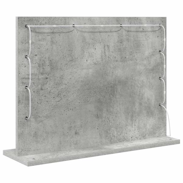 Kosmetikspiegel Beton grau Beton Mittel Dekorative Intarsien