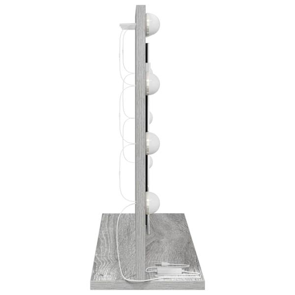 Kosmetikspiegel Graues Sonoma MDF, Glas 60 x 45 x 18 cm