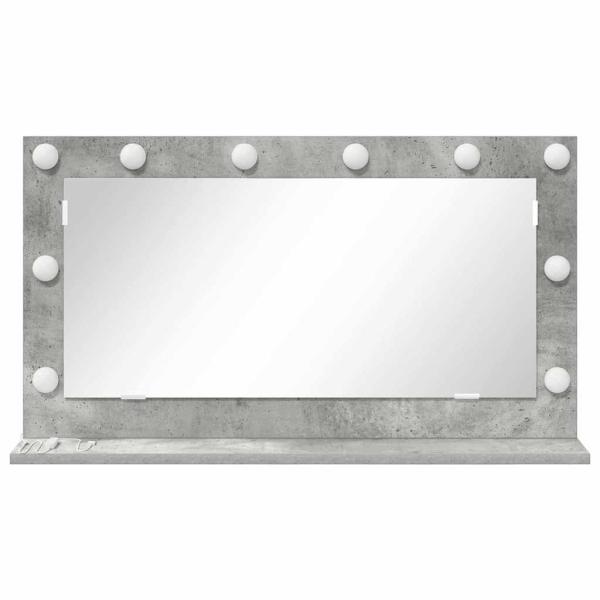 Kosmetikspiegel Beton grau Beton 80 x 45 x 18 cm Spiegel