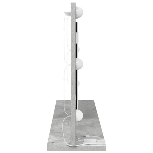 Kosmetikspiegel Beton grau Beton 80 x 45 x 18 cm Spiegel