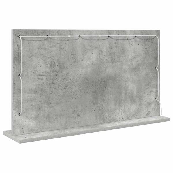 Kosmetikspiegel Beton grau Beton 80 x 45 x 18 cm Spiegel