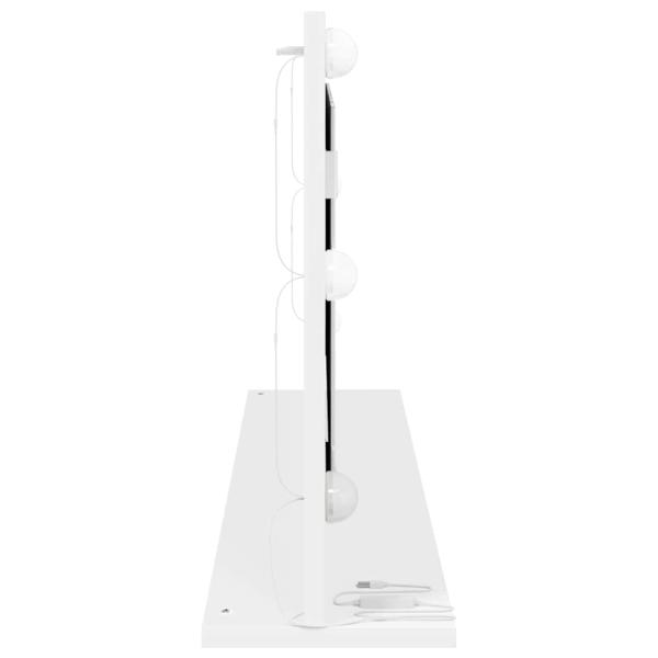 Frisier Spiegel Weiß Holz, Glas, Metall 100 x 45 x 18 cm
