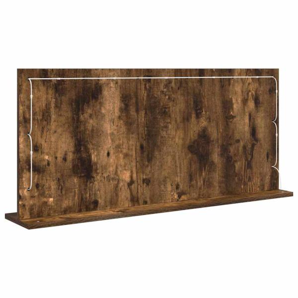 Kosmetikspiegel Geräucherte Eiche Holz, Glas 100 x 45 x 18 cm