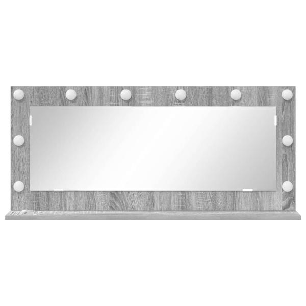 Kosmetikspiegel Grauer Sonoma Holzwerkstoff, Sicherheitsglas