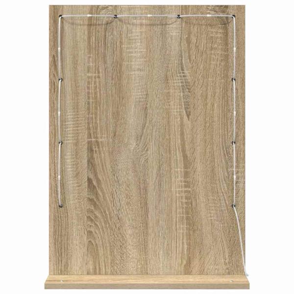 Kosmetikspiegel Sonoma Eiche MDF, Glas 70 x 50 x 18 cm Spiegel