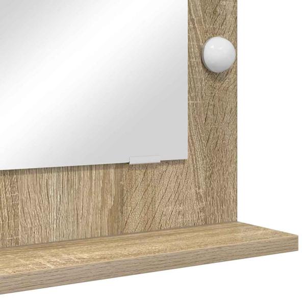 Kosmetikspiegel Sonoma Eiche MDF, Glas 70 x 50 x 18 cm Spiegel
