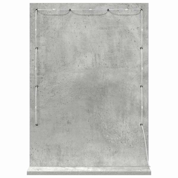 Kosmetikspiegel Beton grau 70 x 50 x 18 cm Spiegel