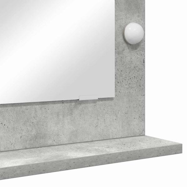 Kosmetikspiegel Beton grau 70 x 50 x 18 cm Spiegel