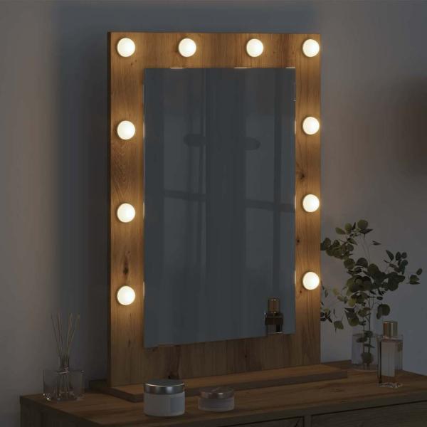 Kosmetikspiegel Artisan Eiche Holz 70 x 50 x 18 cm