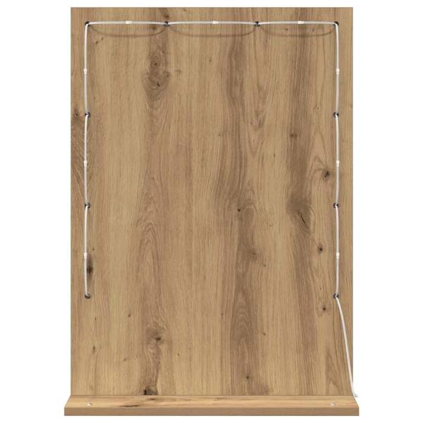 Kosmetikspiegel Artisan Eiche Holz 70 x 50 x 18 cm