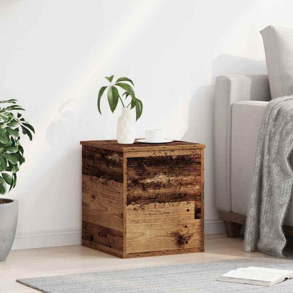 Aufbewahrungsbox aus altem Holz 40x42x46 cm Ingenieurholz