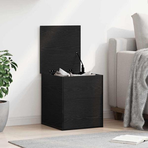 ARDEBO.de - Aufbewahrungsbox Schwarz Eiche 40x42x46 cm aus Holzwerkstoff