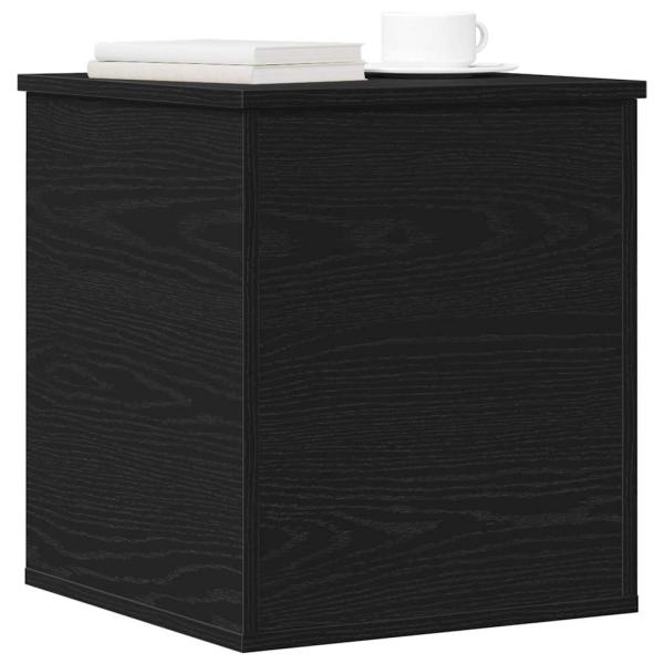 Aufbewahrungsbox Schwarz Eiche 40x42x46 cm aus Holzwerkstoff